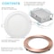 Luxrite 6" Ultra Thin LED Recessed Downlights 5 CCT Selectable 2700K-5000K 12W 1000LM Dimmable Copper 4-Pack LR23761 LR23778-4PK - alternate 7